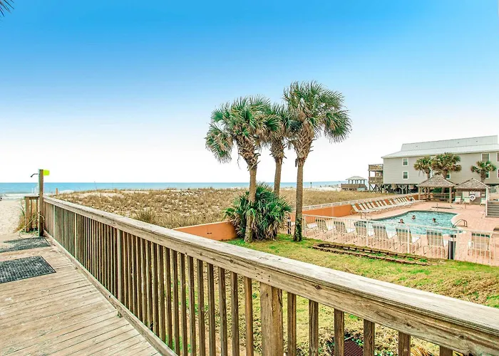 Attractive And Convenient Gulf-front Right On With Shared Pool Hot Tub * Gulf Shores